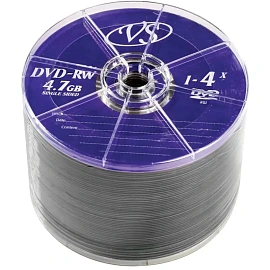 Диск DVD-RW VS 4.7 ГБ 4x bulk VSDVDRWB5001 (50 штук в упаковке)