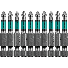Бита для шуруповёрта магнитная Kraftool Optimum Line PH1x50 мм (10 штук, 26122-1-50-10)