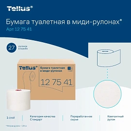 Бумага туалетная д/дисп Торк/Tellus Станд Т6 1сл 135м27рул/уп_127540/127541