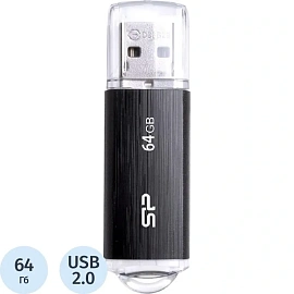 Флешка USB 2.0 64 ГБ Silicon Power Ultima U02 (SP064GBUF2U02V1K)