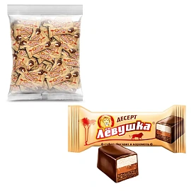 Конфеты глазированные СЛАВЯНКА "Левушка" с карамельно-сливочным вкусом, 500 г, R6734