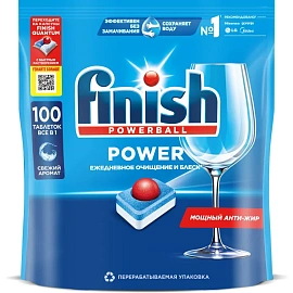 Таблетки для посудомоечных машин Finish Power (100 штук в упаковке)