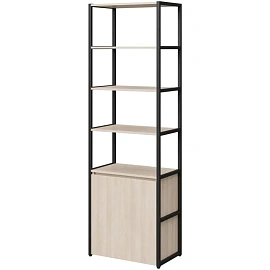 Стеллаж для документов Easy To Lead K-Loft 241H026 (дуб скандинавский/чёрный, 670х400х2105 мм)