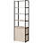 Стеллаж для документов Easy To Lead K-Loft 241H026 (дуб скандинавский/чёрный, 670х400х2105 мм)