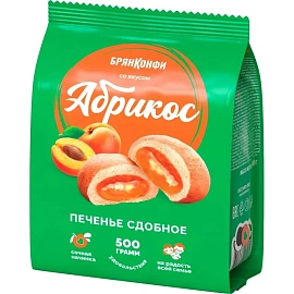 Печенье сдобное Брянконфи с абрикосовой начинкой 500 г