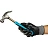 Перчатки рабочие защитные TOPFORT НН01 нейлоновые с нитриловым покрытием серые/чёрные (13 класс, размер 11 (XXL)) Фото 2