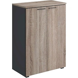 Стеллаж K-Loft 241H011 (дуб сонома тёмный/графит, 786х420х1080 мм)