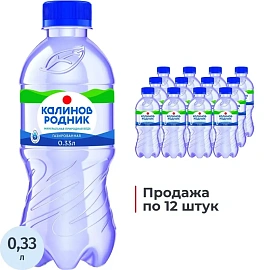 Вода минеральная Калинов Родник столовая газированная 0.33 л