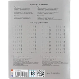 Тетрадь школьная серая Альт Platinum А5 18 листов в клетку с картонной обложкой