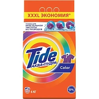 Порошок стиральный автомат Tide Color Аквапудра 6 кг для цветного белья