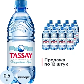 Вода питьевая Tassay негазированная пэт 0.5 л