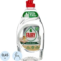 Средство для мытья посуды Fairy Pure&Clean гель 0.45 л