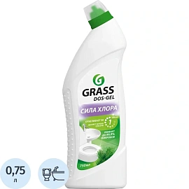 Средство для сантехники отбеливающее и дезинфицирующее Grass Dos-Gel Сила хлора 0.75 л для туалета и ванной
