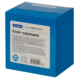 Клей-карандаш OfficeSpace, 08г, дисплей, ПВА_1