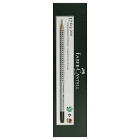 Карандаш чернографитный НВ с ластиком Faber-Castell Grip 2001 заточенный трёхгранный