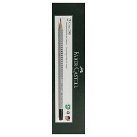 Карандаш чернографитный НВ с ластиком Faber-Castell Grip 2001 заточенный трёхгранный