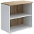 Стеллаж K-Loft 241H004 (дуб натуральный/белый, 786х420х738 мм)