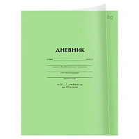 Дневник 1-11 кл. 40л. на скобе BG "Зеленый", пластиковая обложка