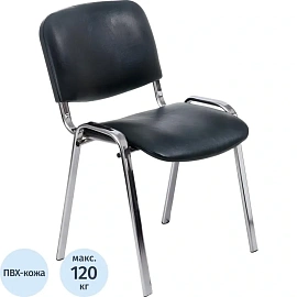 Стул офисный Easy Chair Изо чёрный (искусственная кожа, металл) (1397324)