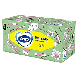 Салфетки косметические Zewa Everyday 2-слойные (250 штук в упаковке)