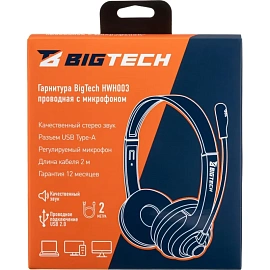 Гарнитура проводная BigTech HWH003 (302012003295588)