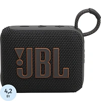 Акустическая система JBL Go 4 чёрная (JBLGO4BLK)