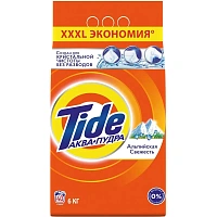 Порошок стиральный автомат Tide Альпийская свежесть 6 кг для белого белья