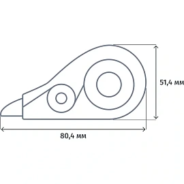 Корректирующая лента Комус TG-B804 5 мм x 8 м