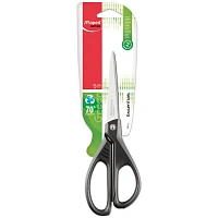 Ножницы Maped Essentials Green 210 мм эргономические пластиковые ручки чёрного цвета