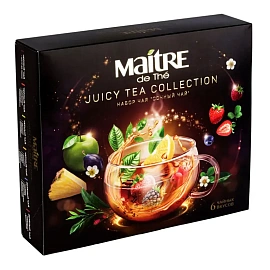 Чай ассорти Maitre de The Juicy Tea Collection 30 пакетиков