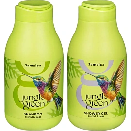 Подарочный набор для женщин Jungle Green Jamaica (шампунь и гель для душа, 2x250 мл)