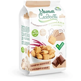 Подушечки Умные сладости с шоколадом и стевией 150 г