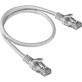 Патч-корд витая пара ExeGate UTP-RJ45-RJ45-5e-1M-GY 5e 1 м