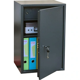 Шкаф металлический (архивный) для документов Klesto STL-63 (серый, 420х350х630 мм)