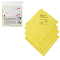 Салфетки хозяйственные Vileda Professional r-MicronQuick микрофибра 40x38 см 135 г/кв.м жёлтые (5 штук в упаковке)