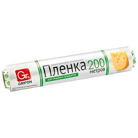 Пленка пищевая ПЭ в упаковке, 29 см х 200 м, 6 мкм, GRIFON, 200-012