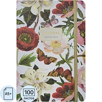 Бизнес-блокнот Bruno Visconti Megapolis Journal Flora Пионы А5+ 100 листов разноцветный в линейку на сшивке