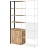 Полустеллаж для документов Easy To Lead K-Loft 241H027 (дуб натуральный/чёрный, 645х400х2105 мм) Фото 2