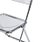 Стул складной прозрачный BRABIX "Glam CF-020", хромированный каркас, пластик, 533245 Фото 9
