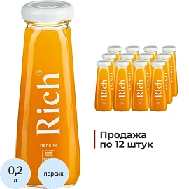 Нектар Rich персиковый 0.2 л