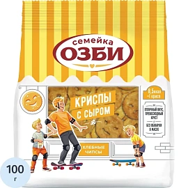 Крекер Семейка ОЗБИ криспы с сыром (12 штук по 100 г)