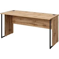 Стол прямой Комус Мебель (Easy To Lead) K-Loft 241S012 (дуб натуральный/чёрный, 1580х670х752 мм)
