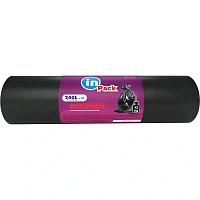 Мешки для мусора InPack 240 л чёрные (ПВД, 10 штук)