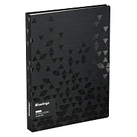 Папка с 60 вкладышами Berlingo "Triangle Black" А4, 30мм, 1000мкм, черная, с внутр. карманом