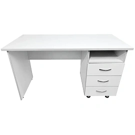 Стол медицинский STR Medical MD CM 10.08 с тумбой (белый, 1300х600х750 мм)