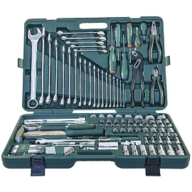 Набор инструмента универсальный Jonnesway S04H524127S 1/2"1/4" в чемодане 127 предметов профессиональный (48740)