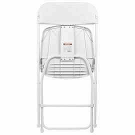 Стул складной BRABIX "Golf CF-002", белый каркас, пластик белый, 532887