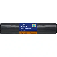 Мешки для мусора Luscan 260 л чёрные (ПВД 110 мкм, 10 штук)