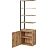 Полустеллаж для документов Easy To Lead K-Loft 241H027 (дуб натуральный/чёрный, 645х400х2105 мм) Фото 1