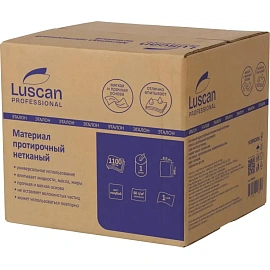 Материал протирочный нетканый в рулоне Luscan Professional W1 1100 листов 31.5x34 см голубой 1-слойный 60 г/кв.м